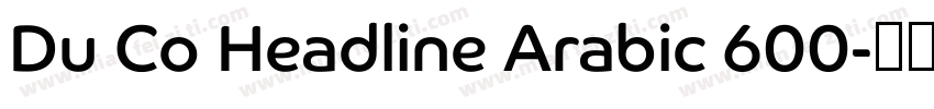 Du Co Headline Arabic 600字体转换